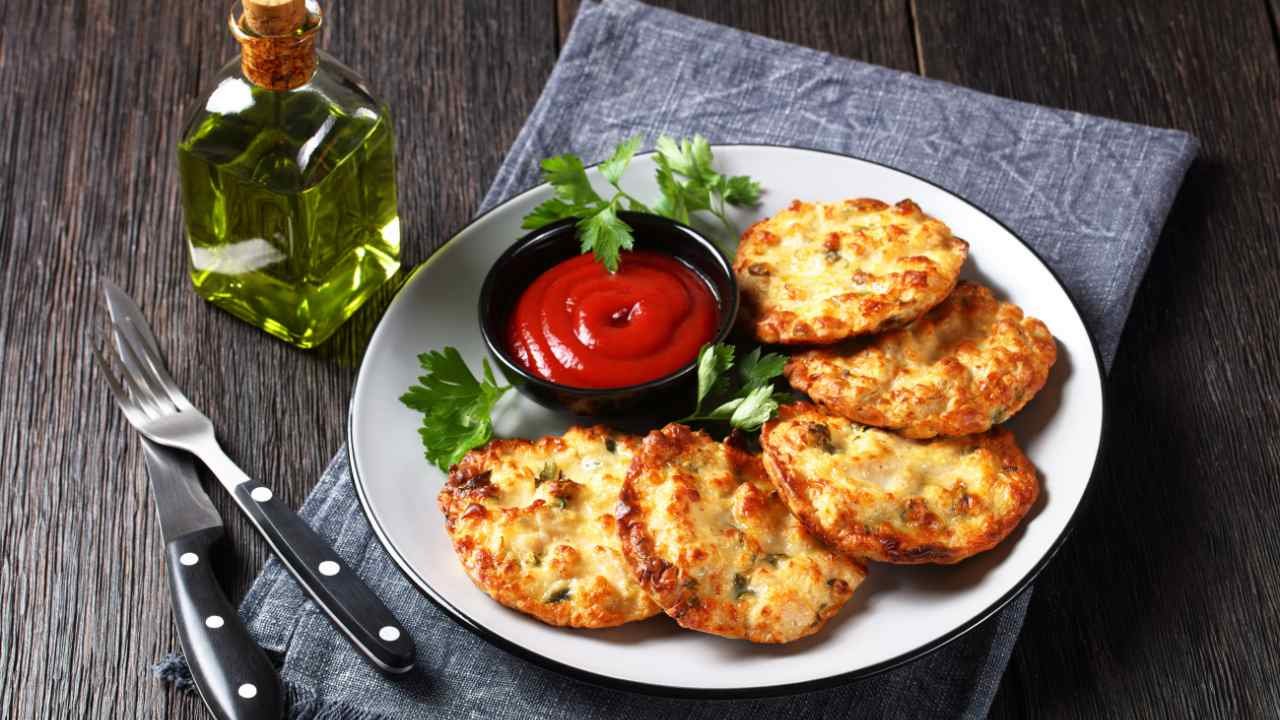 Cheesy Chicken Fritters Recipe